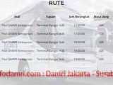 Harga Tiket Damri Jakarta Surabaya