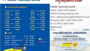 Jadwal Bus Damri Tanjung Selor dan harga tiket